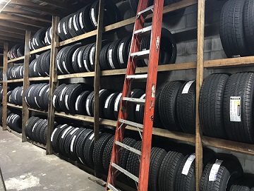 Tire inventory at Tire & Muffler USA